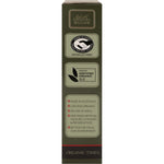 Right side of Organic Times Milk Chocolate Coffee Beans 150g bag with a barcode and Australian-made logo.