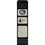 Right side of Organic Times Dark Chocolate Licorice 150g box with product benefits and Australian-made logo.