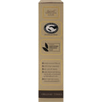 Right side of Organic Times Milk Chocolate Sultanas 150g bag with a barcode and organic certification logo.