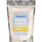 500g bag of Organic Times Icing Sugar, a finely milled organic powdered sugar for baking and dusting.