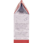 Right side of Organic Times Triple Choc Chip Cookies 150g box showing the product barcode and Australian-made logo.