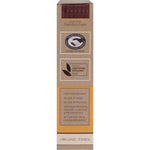 Right side of Organic Times Milk Chocolate Drops 200g bag showing barcode and certified organic logo.