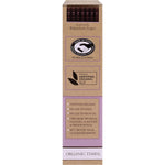 Right side of Organic Times 200g Dark Choc Drops bag showing product features and Australian-made logo.