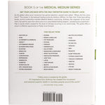Back cover of Medical Medium Celery Juice by Anthony William featuring book summary and praise on a green background.