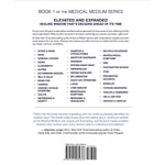 Back cover of Medical Medium Revised and Expanded book by Anthony William featuring a summary and healing information.
