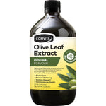 1L bottle of Comvita Olive Leaf Extract Original, an olive leaf liquid concentrate for immune support.