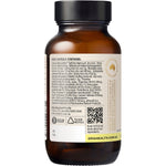 Ora Health Adrenal Tonic+ bottle shown from the side featuring botanical illustrations on a white background.