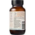 Right side of an Ora Health Debloat and Digest 60 capsules bottle showing nutritional information and botanical designs.