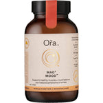 Ora Health Mag3 Mood Powder 150g tub with a blue and white label, featuring magnesium and mood-supporting herbs.