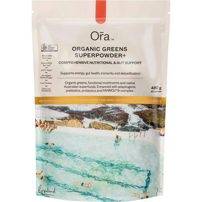 Ora Health Organic Greens Superpowder+ 480g