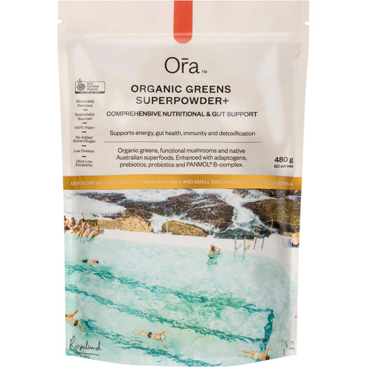 Ora Health Organic Greens Superpowder+ 480g