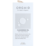 Front of Orgaid Cleansing Oil box featuring organic ingredients and key benefits for a deep cleanse.