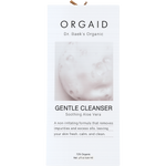Front of Orgaid Gentle Cleanser 120ml box featuring soothing aloe vera and organic ingredients on a white background.
