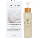 Orgaid Gentle Cleanser 120ml bottle and box featuring soothing aloe vera, lavender, and chamomile.