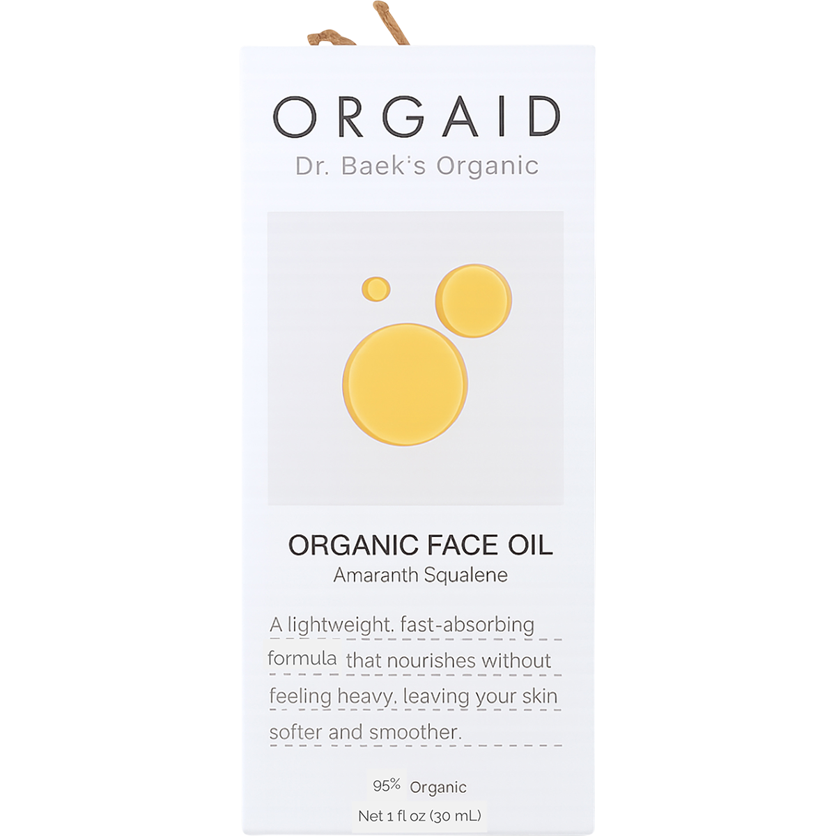Orgaid Organic Face Oil Amaranth Squalene 30ml
