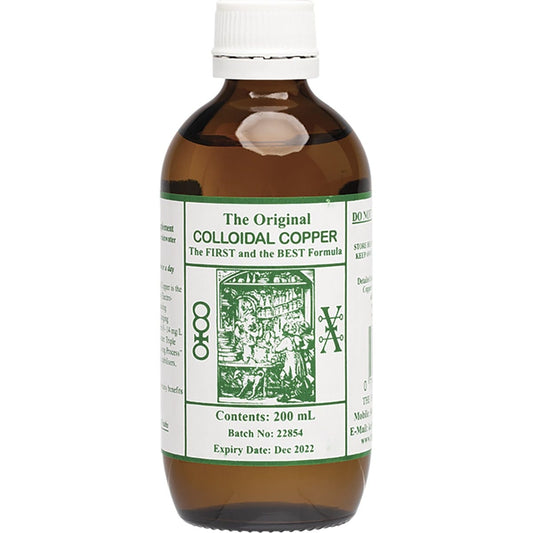 Original Colloidal Colloidal Copper 200ml Payless 4 Organics