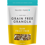 Paleo Pure Organic Grain Free Granola Raw Fruit Free 300g