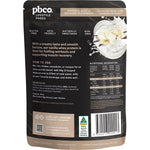 Back of a 700g PBco Vanilla Whey Protein Concentrate bag showing ingredients and nutritional information.