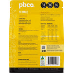 Back of PBCo. Low Carb Lemon Slice Mix 300g bag with nutritional information, ingredients, and baking instructions.