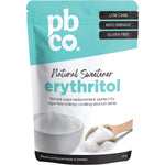 600g bag of PBCo Erythritol Natural Sweetener, a keto-friendly sugar substitute for low-carb baking.