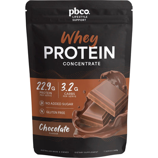 PBco Whey Protein Concentrate Chocolate 245g
