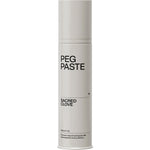 Peg Paste Sacred Clove 190g natural toothpaste in a white pump bottle with a black dispenser on a white background.