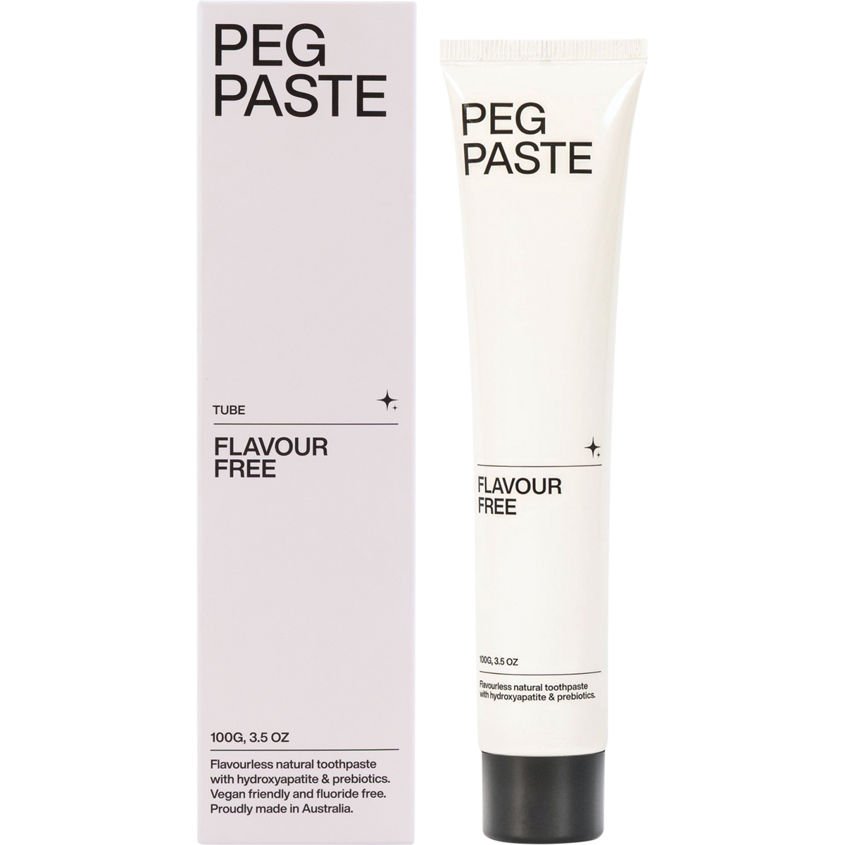 Peg Paste Natural Toothpaste with Hydroxyapatite Flavour Free 100g