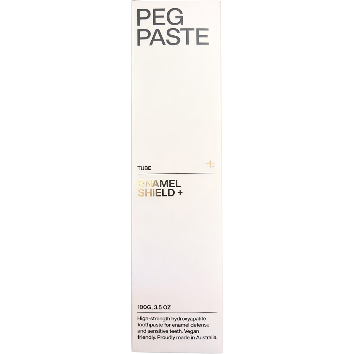 Peg Paste Natural Toothpaste Hydroxyapatite Enamel Shield Mint 100g