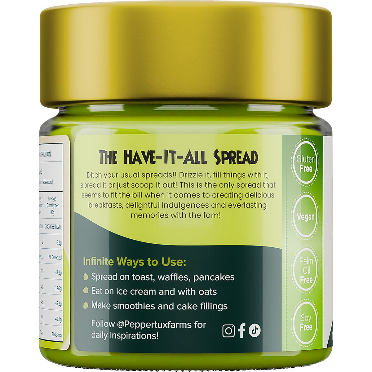 Peppertux Turkish Pistachio Cream 200g