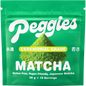 30g tin of Peggies Ceremonial Grade Matcha featuring a green label with a whisk illustration and Japanese text.