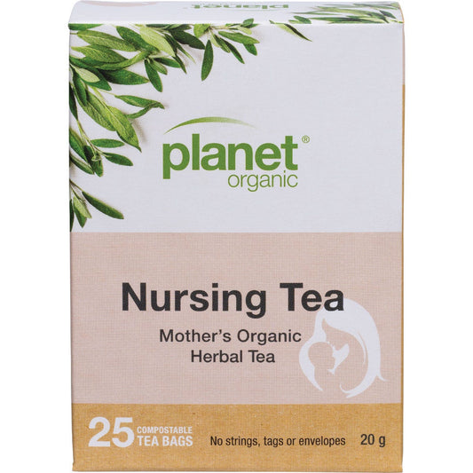 Planet Organic Mother's Nursing Herbal Tea Bags 25 Pack