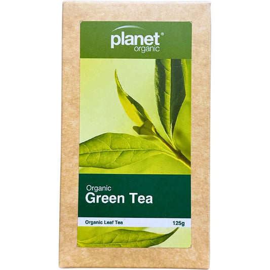 Planet Organic Green Tea Herbal Loose Leaf Tea 125g