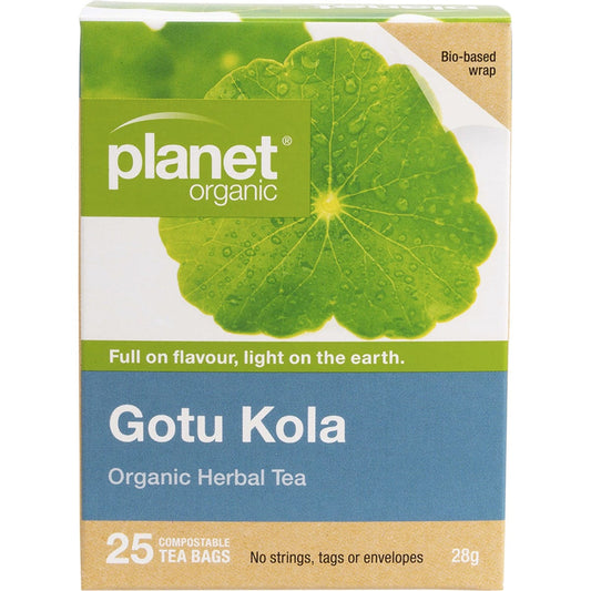 Planet Organic Gotu Kola Herbal Tea Bags 25 Pack