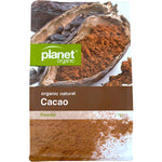175g bag of Planet Organic Cacao Powder with a rich, unsweetened chocolate flavour on a white background.