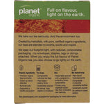 Back of Planet Organic Joint Calm tea box featuring ingredients, brewing instructions, and organic certification.