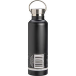 Right side of an Ever Eco Onyx matte black 750ml insulated stainless steel bottle on a white background.