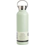 Ever Eco 750ml insulated stainless steel bottle in Sage green with a silver screw-top lid on a white background.