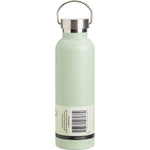 Ever Eco 750ml Sage green insulated stainless steel bottle featuring a wide mouth and carry handle on a white background.