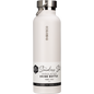 750ml Ever Eco insulated stainless steel bottle in Oat with a matte finish and silver lid with carry handle.