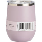 Lilac 354ml Ever Eco insulated tumbler tilted right with a matte finish and clear sliding lid on a white background.