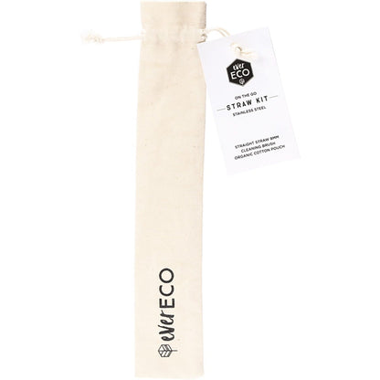 Ever Eco Stainless Steel Straw Kit Straight(Cleaning brush included)