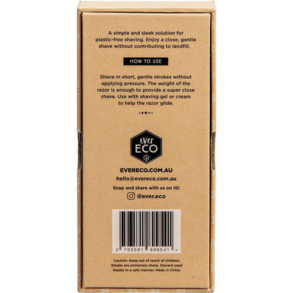 Ever Eco Safety Razor Matte Black(Includes 10 replacement blades)