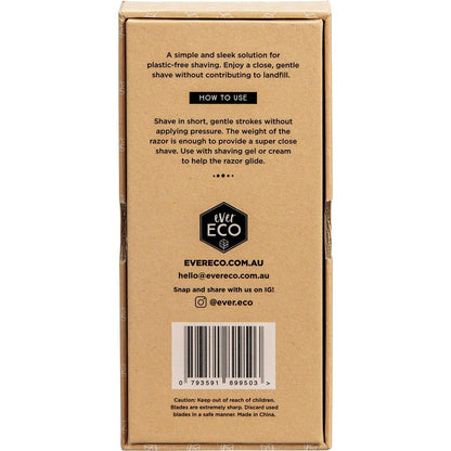 Ever Eco Safety Razor Rose Gold(Includes 10 replacement blades)