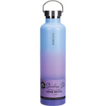 Ever Eco 1L Balance purple ombre insulated stainless steel drink bottle with a carry handle lid.