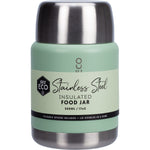 Sage 500ml insulated stainless steel food jar in matte green on a white background.