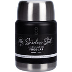 Onyx 500ml insulated stainless steel food jar with a matte finish on a white background.