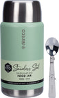 Ever Eco Insulated Stainless Steel Food Jar Sagewith Foldable Spoon & Bowl 800ml