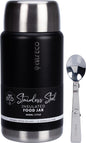 Ever Eco Insulated Stainless Steel Food Jar Onyxwith Foldable Spoon & Bowl 800ml