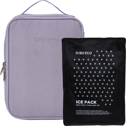 Ever Eco Insulated Lunch Bag with Ice Pack Lilac 1pc