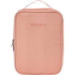 Pink Ever Eco Sorbet insulated lunch bag with a carrying handle on a white background.